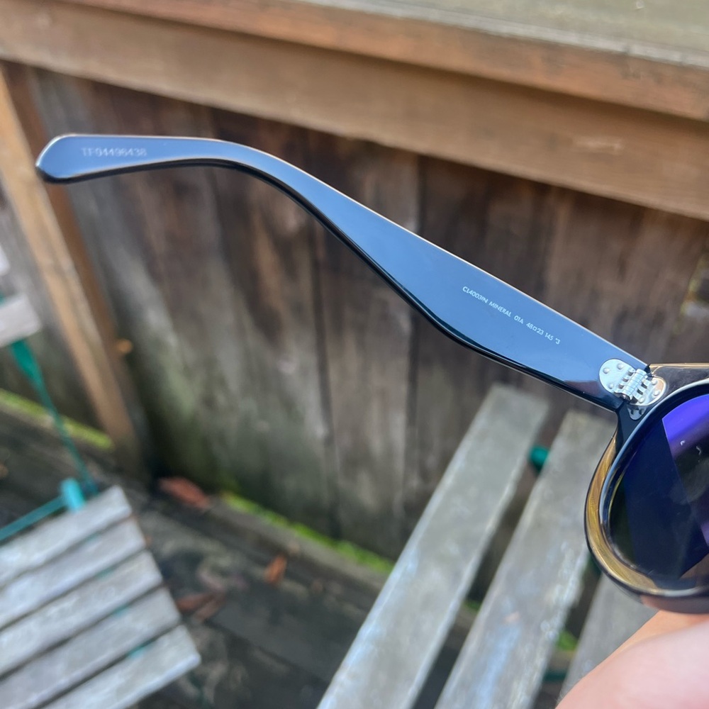 Celine Women's Round Black Sunglasses - Picture 6 of 15